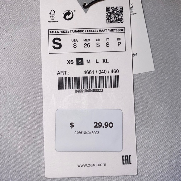 Zara satin crop top - Picture 3 of 3